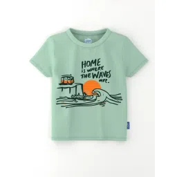 Nauti Nati Boys Multicolor Cotton Printed Regular Fit T-Shirt - Pack of 2 image 2