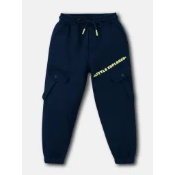 Nauti Nati Boys Navy Blue Regular Fit Joggers-picture-39