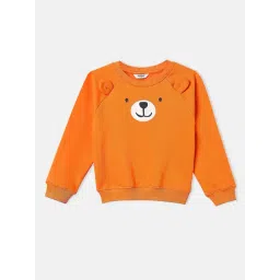 Nauti Nati Boys Orange Graphic Regular Fit Sweatshirt-picture-35