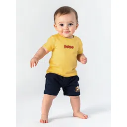 Nauti Nati Boys Printed Pure Cotton T-shirt With Shorts-picture-17
