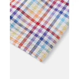 Nauti Nati Girls Cotton Checked Puff sleeve Top image 2