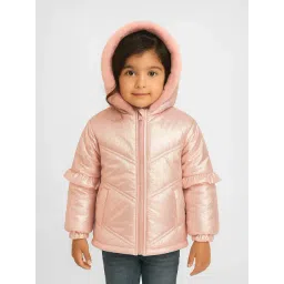 Nauti Nati Girls Metallic Nylon Quilted Jacket-picture-16