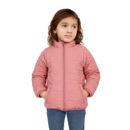 Nauti Nati Girls Pink Polyester Quilted Jacket-picture-13