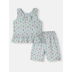 Nauti Nati Girls Printed T-shirt with Shorts-picture-18