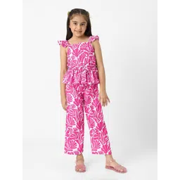 Nauti Nati Girls Printed Top with Palazzos-picture-29