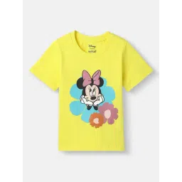 Nauti Nati Girls Yellow Cotton Graphic Print Top-picture-33