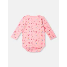 Nauti Nati Infants' Girls Cotton Interlock Space Print Onesie With Beanie Bodysuit-picture-37