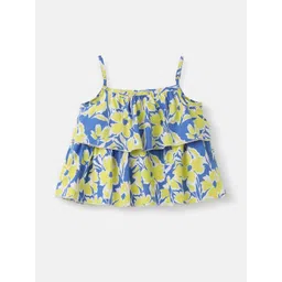 Nauti Nati Nautinati Girls Floral Printed Cotton Bardot Top | Age 2 - 10 Years-picture-29