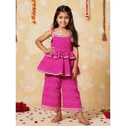 Nauti Nati Pink Festive Ethnic Set for Girls Cotton Comfort & Style-picture-20