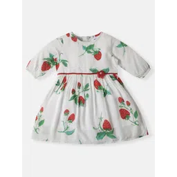 Nauti Nati Print Puff Sleeve Fit & Flare Dress-picture-56