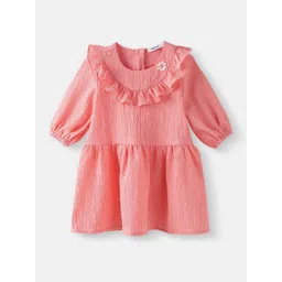 Nauti Nati Puff Sleeve Ruffled Crepe A-Line Dress-picture-39