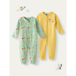 Nauti Nati Unisex Kids Pack of 2 Printed Sleepsuit-picture-32
