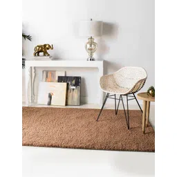 Nautica Beige Solid Polyester Rectangular Carpet-picture-27