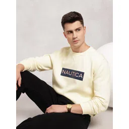 Nautica Brand Logo Fleece Pullover Sweatshirt-picture-23