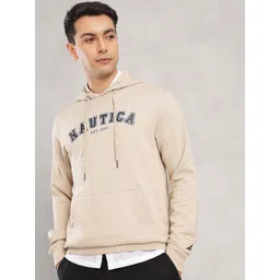 Nautica Brand Logo Printed Hooded Sweatshirt-picture-30