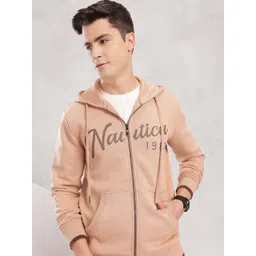 Nautica Brand Logo Printed Hooded Sweatshirt-picture-22