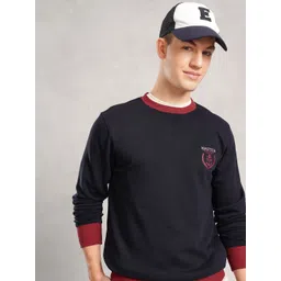 Nautica Brand Logo Printed Pullover Sweatshirt image 1