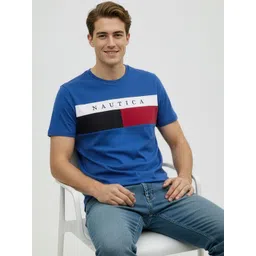 Nautica Brand Logo Striped T-shirt-picture-29