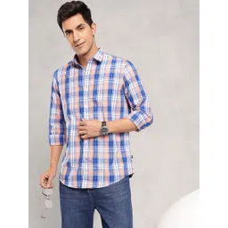 Nautica Classic Checked Pure Cotton Casual Shirt-picture-16