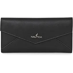 nautica Leather Wallets For Women | Stylish Walllet For Women | 2 Fold Spacious Wallet For Women, Black-picture-11