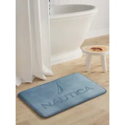 NAUTICA Luxurious Grey 2000 GSM Memory Foam Medium Non-Skid Bath Rug-picture-41