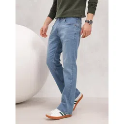 Nautica Men Bootcut Mid-Rise Light Fade Stretchable Jeans-picture-36