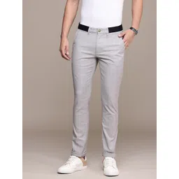 Nautica Men Checked Slim Fit Trousers-picture-25