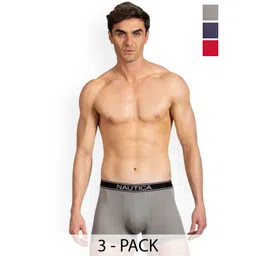 Nautica Men Pack Of 3 Short Trunks-picture-26
