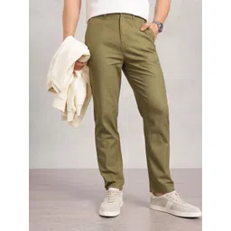 Nautica Men Pure Cotton Slim Fit Chinos Trousers-picture-28