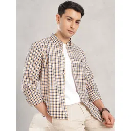Nautica Men Slim Fit Checked Casual Shirt-picture-34