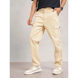Nautica Men Solid Cargos Trousers-picture-29