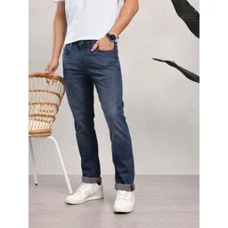 Nautica Men Straight Fit Mid-Rise Light Fade Stretchable Jeans-picture-10