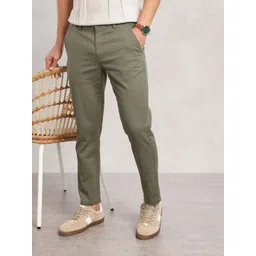 Nautica Men Textured Smart Slim Fit Chinos Trousers-picture-23