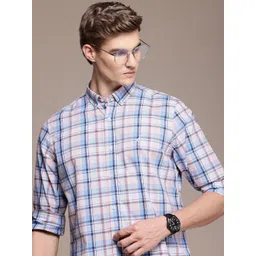 Nautica Pure Cotton Classic Checked Casual Shirt-picture-19