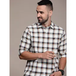 Nautica Pure Cotton Classic Checked Casual Shirt-picture-35