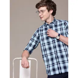Nautica Pure Cotton Classic Fit Checked Casual Shirt-picture-30