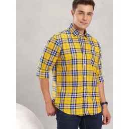 Nautica Pure Cotton Classic Fit Checked Casual Shirt-picture-41