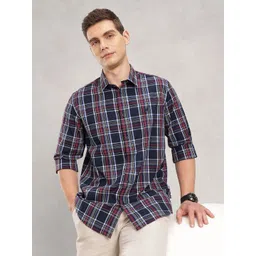 Nautica Pure Cotton Classic Fit Checked Casual Shirt-picture-36