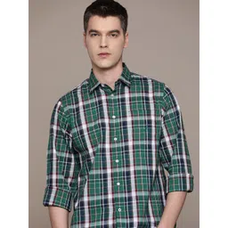 Nautica Pure Cotton Classic Fit Tartan Checked Casual Shirt-picture-22