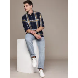 Nautica Pure Cotton Classic Opaque Checked Casual Shirt image 3