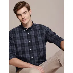 Nautica Pure Cotton Slim Fit Opaque Checked Casual Shirt-picture-11