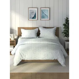 Nautica Raymarine Ensign Blue Cotton 160 TC Double Bedsheet with 2 Pillow Covers & Comforter-picture-14