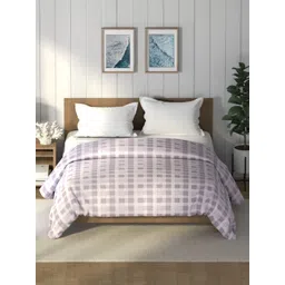 Nautica Raymarine Lavender Checked Pure Cotton AC Room 120 GSM Double Bed Comforter-picture-10