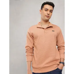 Nautica Self Design Shirt Collar Pure Cotton Sweatshirt-picture-38