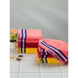Nautica Set Of 12 Solid 500 GSM Pure Cotton Face Towel-picture-17