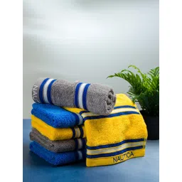 Nautica Set of 6 Pure Cotton 500 GSM Hand Towels-picture-24