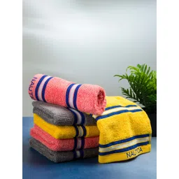 Nautica Set Of 6 Solid Pure Cotton 600 GSM Hand Towels-picture-18