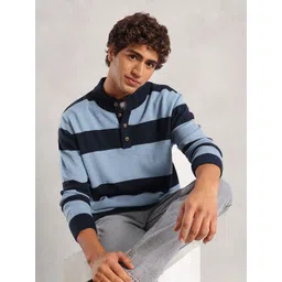 Nautica Striped Mock Collar Pullover-picture-17