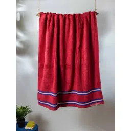 Nautica Vintage Crew Stripe Burgundy Cotton 500 GSM Super Soft Zero Twist Bath Towel-picture-21