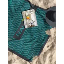 Nautica Voyage Teal & Grey Cotton 500 GSM Bath Towel-picture-18